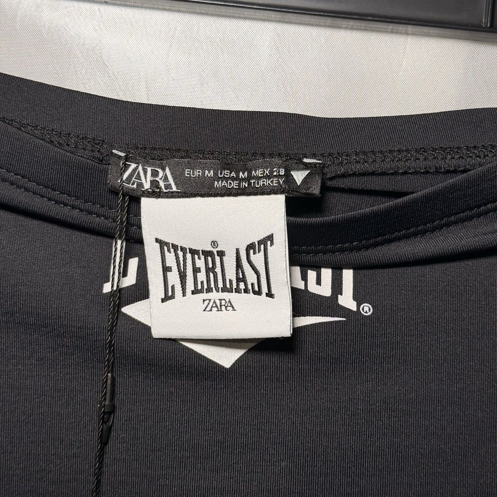 Zara+Everlast Women’s Low Rise Long Black Skirt Spandex Sz M Nwt Y2k Style — image 4 of 5